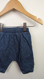 NEXT Quilted Denim Joggers - Girls 0 - 1 Month - Little Ones Preloved. Second Hand Children's & Preloved Baby, Kids, Girls & Boys Clothes. UK online