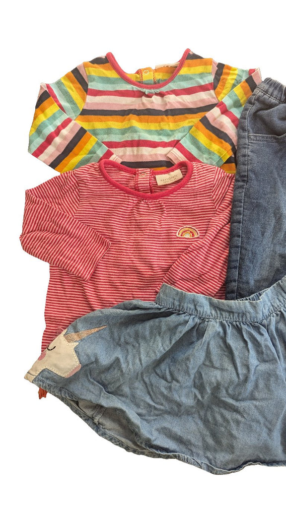 Next Rainbow Outfit Bundle - Girls 3-6 Months Next Used, Preloved, Preworn Baby, Girls & Boys Clothes. Kids & Children's second hand Clothing UK Online. Cheap affordable. Brands including Next, Joules, Nutmeg Morrisons, TU, F&F, H&M.