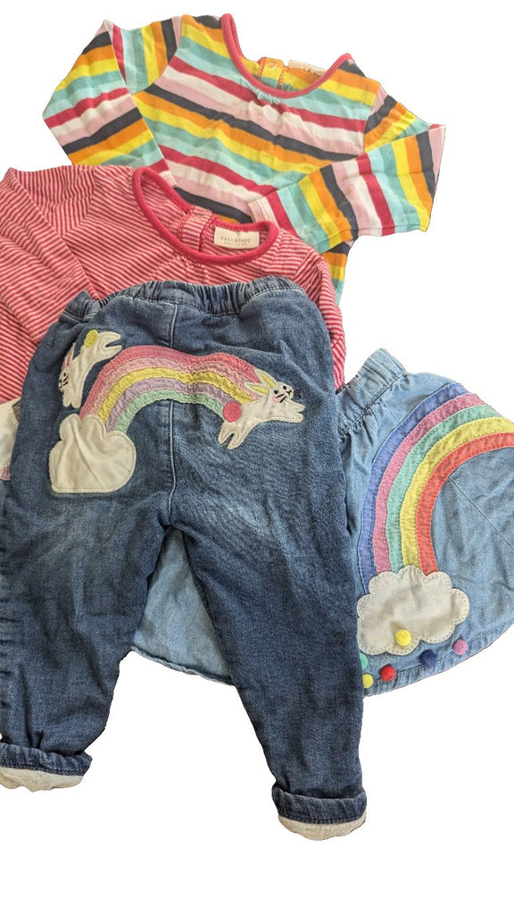 Next Rainbow Outfit Bundle - Girls 3-6 Months Next Used, Preloved, Preworn Baby, Girls & Boys Clothes. Kids & Children's second hand Clothing UK Online. Cheap affordable. Brands including Next, Joules, Nutmeg Morrisons, TU, F&F, H&M.