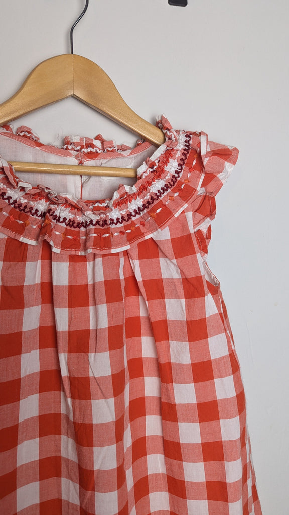 Next Red Checked Dress - Girls 6-7 Years Little Ones Preloved Used, Preloved, Preworn & Second Hand Baby, Kids & Children's Clothing UK Online. Cheap affordable. Brands including Next, Joules, Nutmeg Morrisons, TU, F&F, H&M.