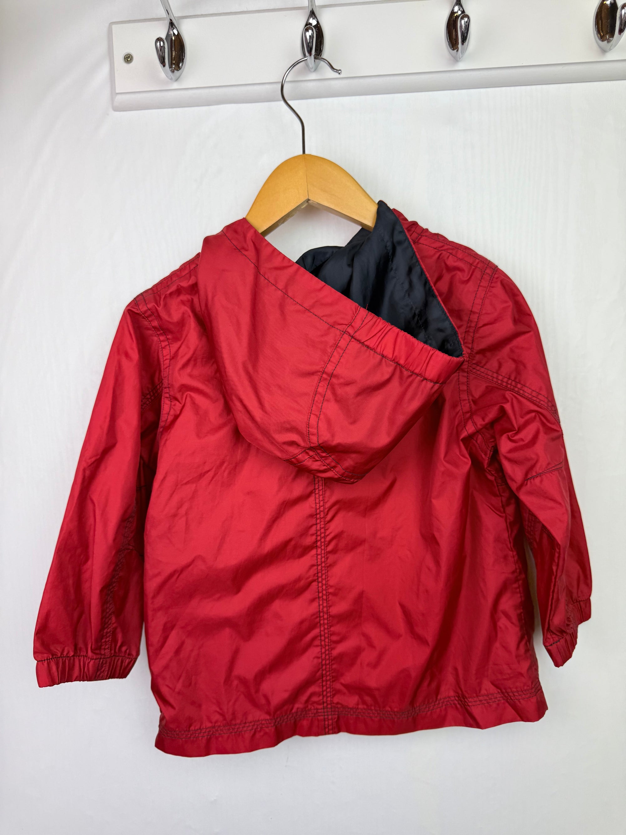 Next Red Half Zip Raincoat - Boys 18 - 24 Months - Little Ones Preloved. Second Hand Children's & Preloved Baby, Kids, Girls & Boys Clothes. UK online