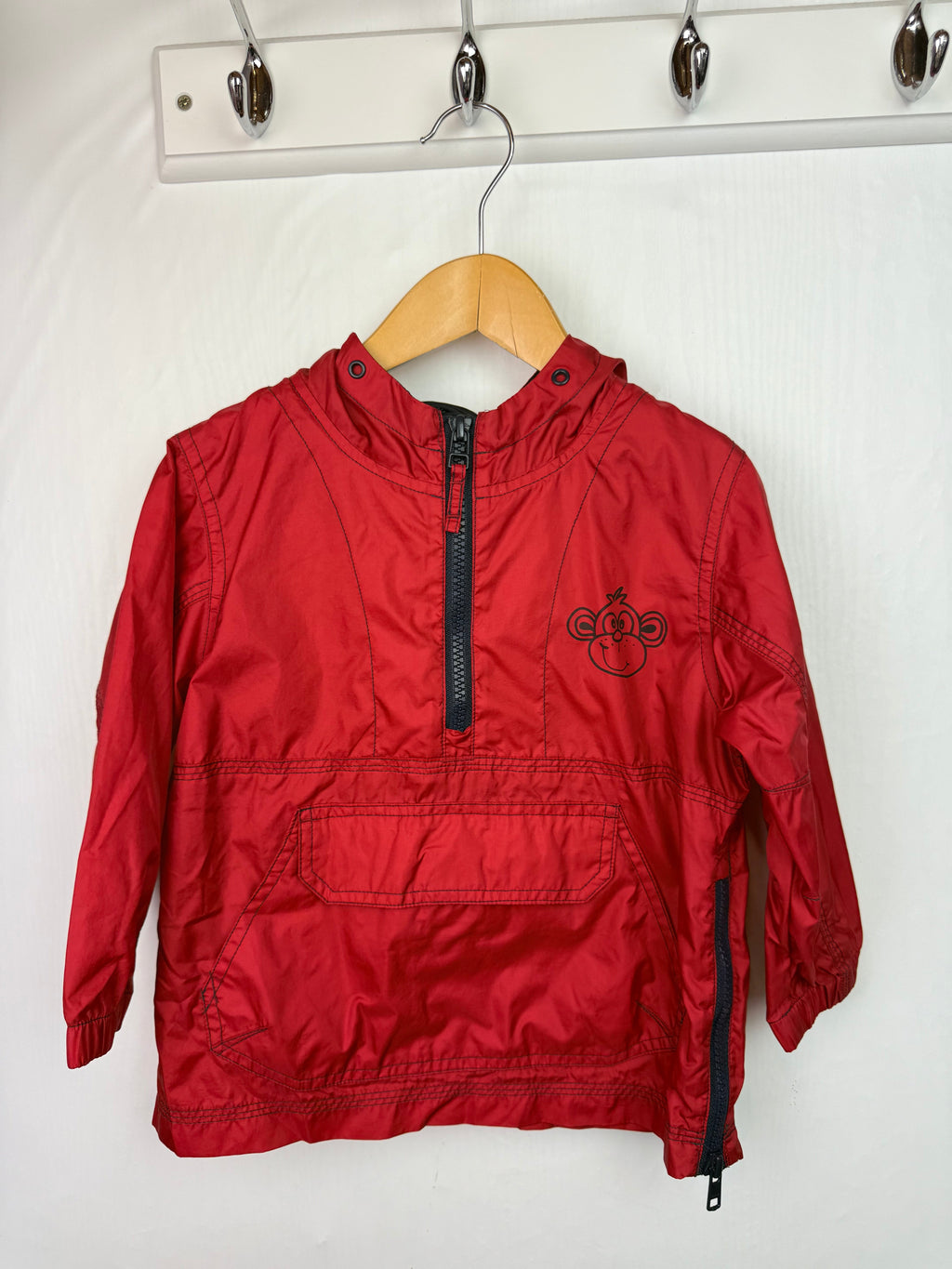 Next Red Half Zip Raincoat - Boys 18 - 24 Months - Little Ones Preloved. Second Hand Children's & Preloved Baby, Kids, Girls & Boys Clothes. UK online