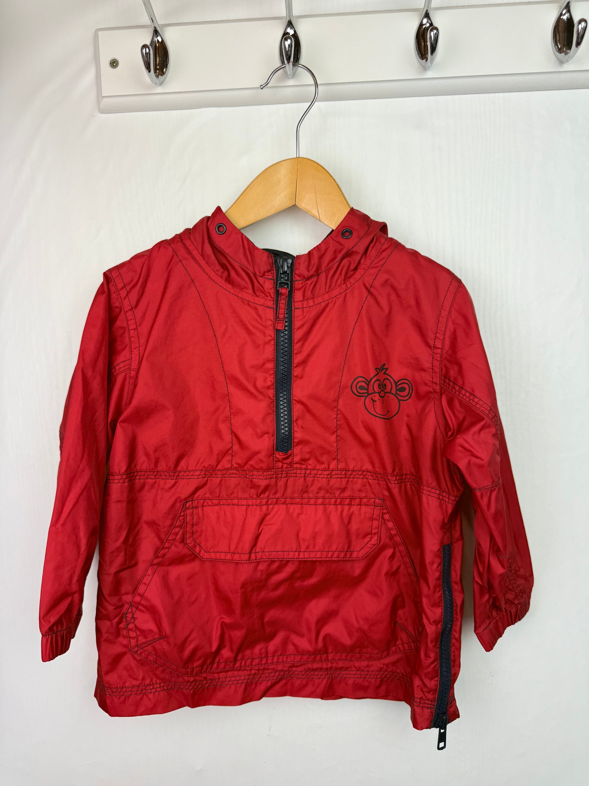 Next Red Half Zip Raincoat - Boys 18 - 24 Months - Little Ones Preloved. Second Hand Children's & Preloved Baby, Kids, Girls & Boys Clothes. UK online