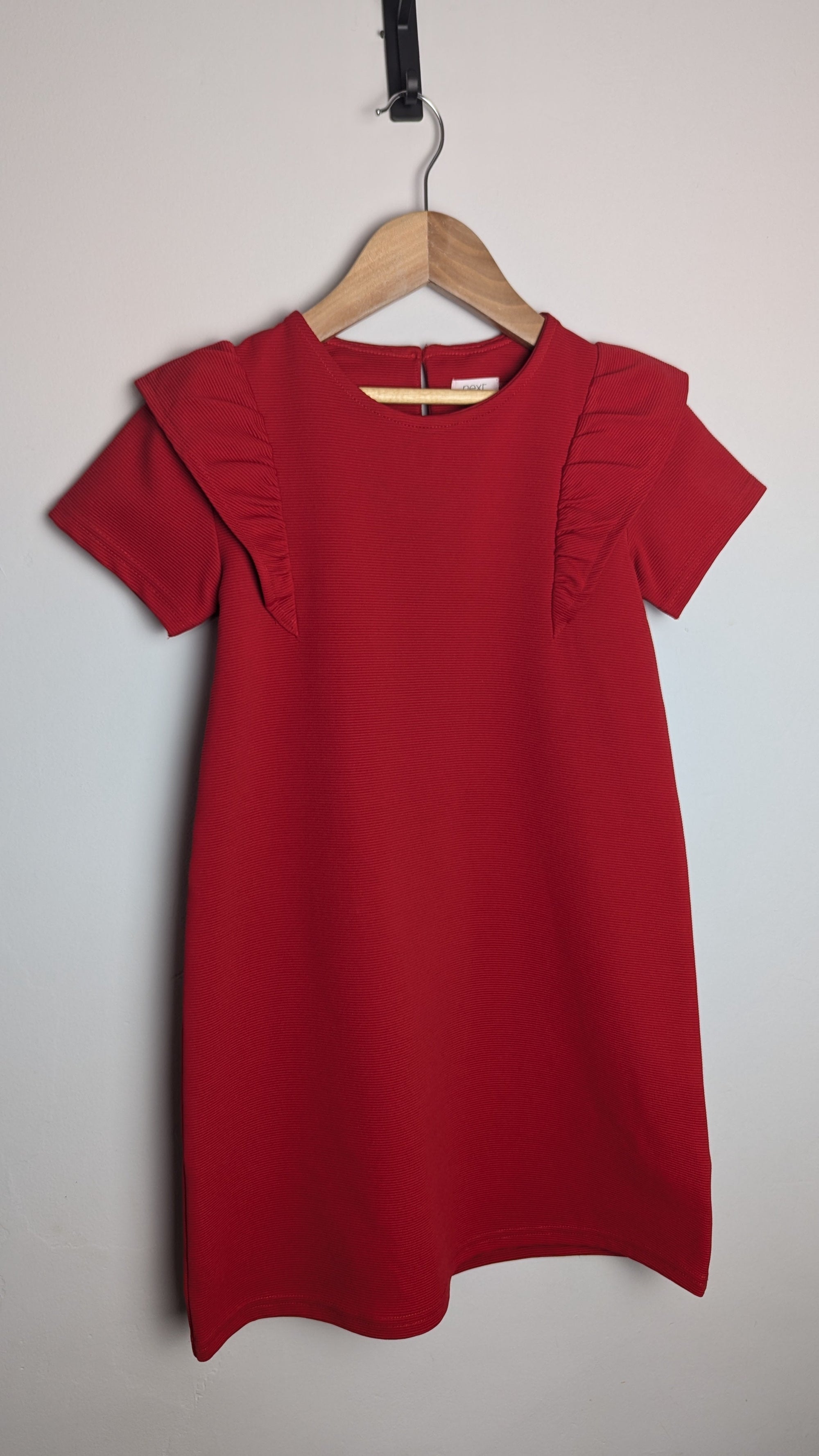 Next Red Ribbed Dress - Girls 9 Years - Little Ones Preloved. Second Hand Children's & Preloved Baby, Kids, Girls & Boys Clothes. UK online