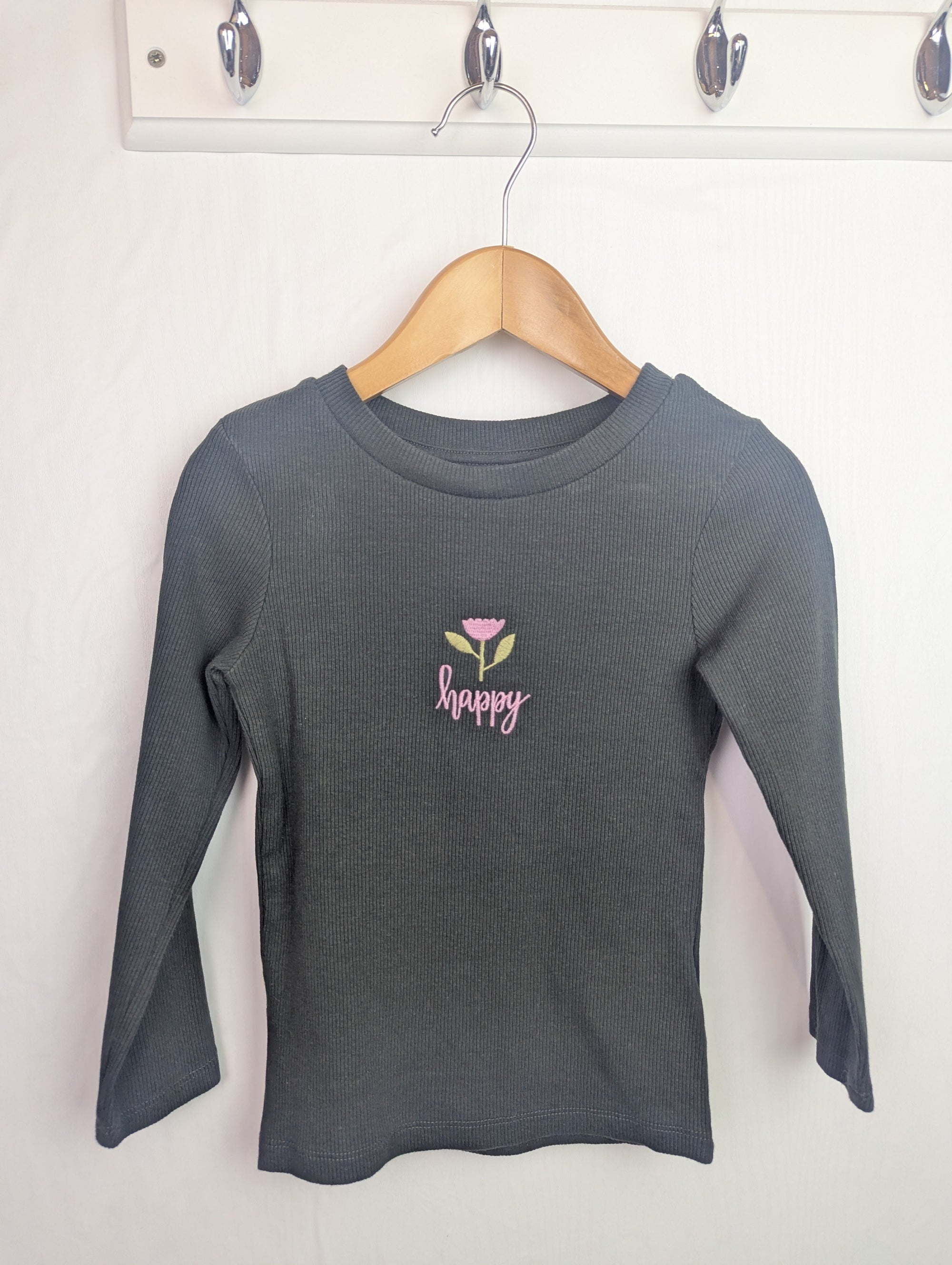 Next Ribbed Floral Top - Girls 3 Years - Little Ones Preloved. Second Hand Children's & Preloved Baby, Kids, Girls & Boys Clothes. UK online