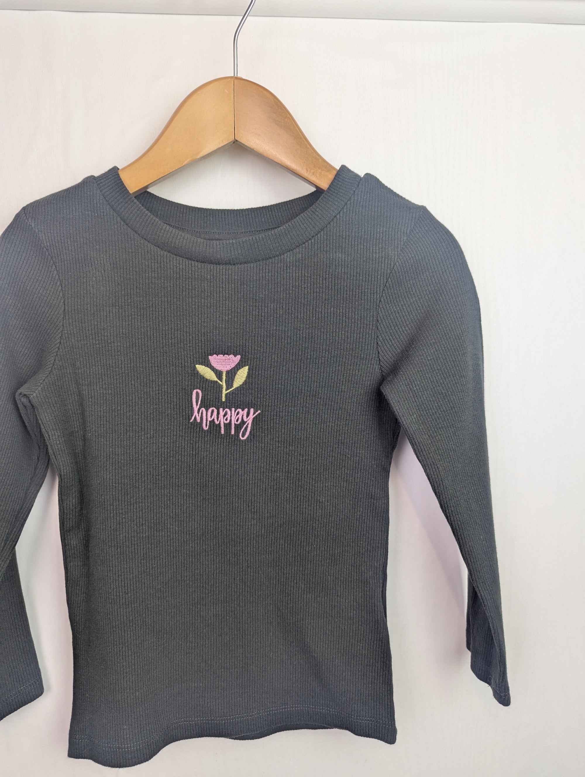Next Ribbed Floral Top - Girls 3 Years - Little Ones Preloved. Second Hand Children's & Preloved Baby, Kids, Girls & Boys Clothes. UK online