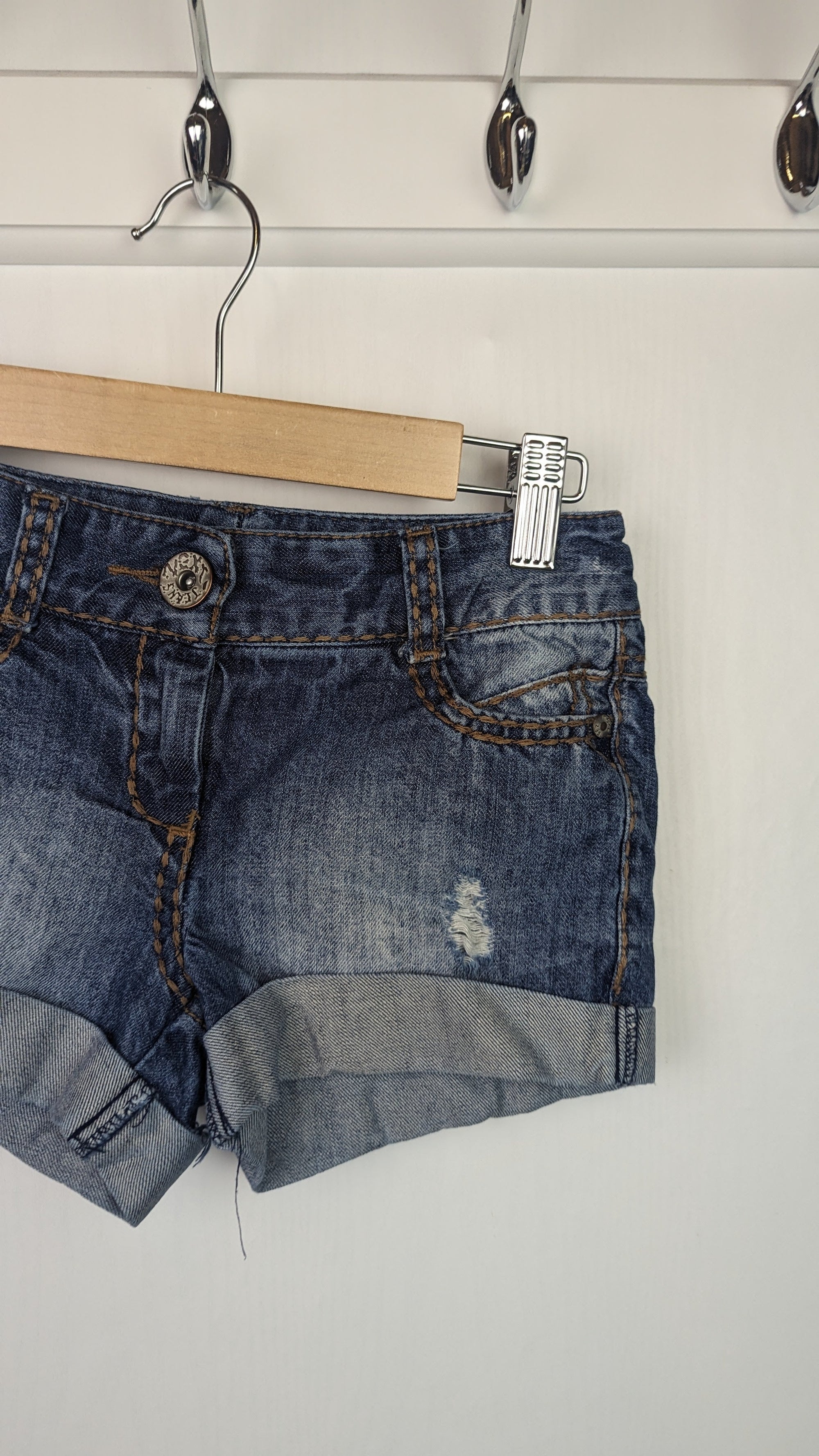 Next Ripped Denim Shorts - Girls 6 Years - Little Ones Preloved. Second Hand Children's & Preloved Baby, Kids, Girls & Boys Clothes. UK online
