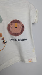 Next Safari Friends Short Sleeve Top - Boys 3 - 6 Months - Little Ones Preloved. Second Hand Children's & Preloved Baby, Kids, Girls & Boys Clothes. UK online