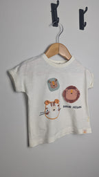 Next Safari Friends Short Sleeve Top - Boys 3 - 6 Months - Little Ones Preloved. Second Hand Children's & Preloved Baby, Kids, Girls & Boys Clothes. UK online