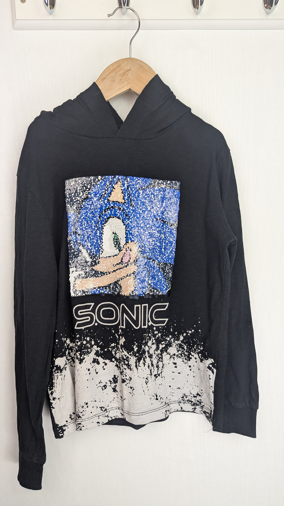 Next Sequin Sonic Long Sleeve Hooded Top - Boys 8 Years Next Used, Preloved, Preworn & Second Hand Baby, Kids & Children's Clothing UK Online. Cheap affordable. Brands including Next, Joules, Nutmeg Morrisons, TU, F&F, H&M.