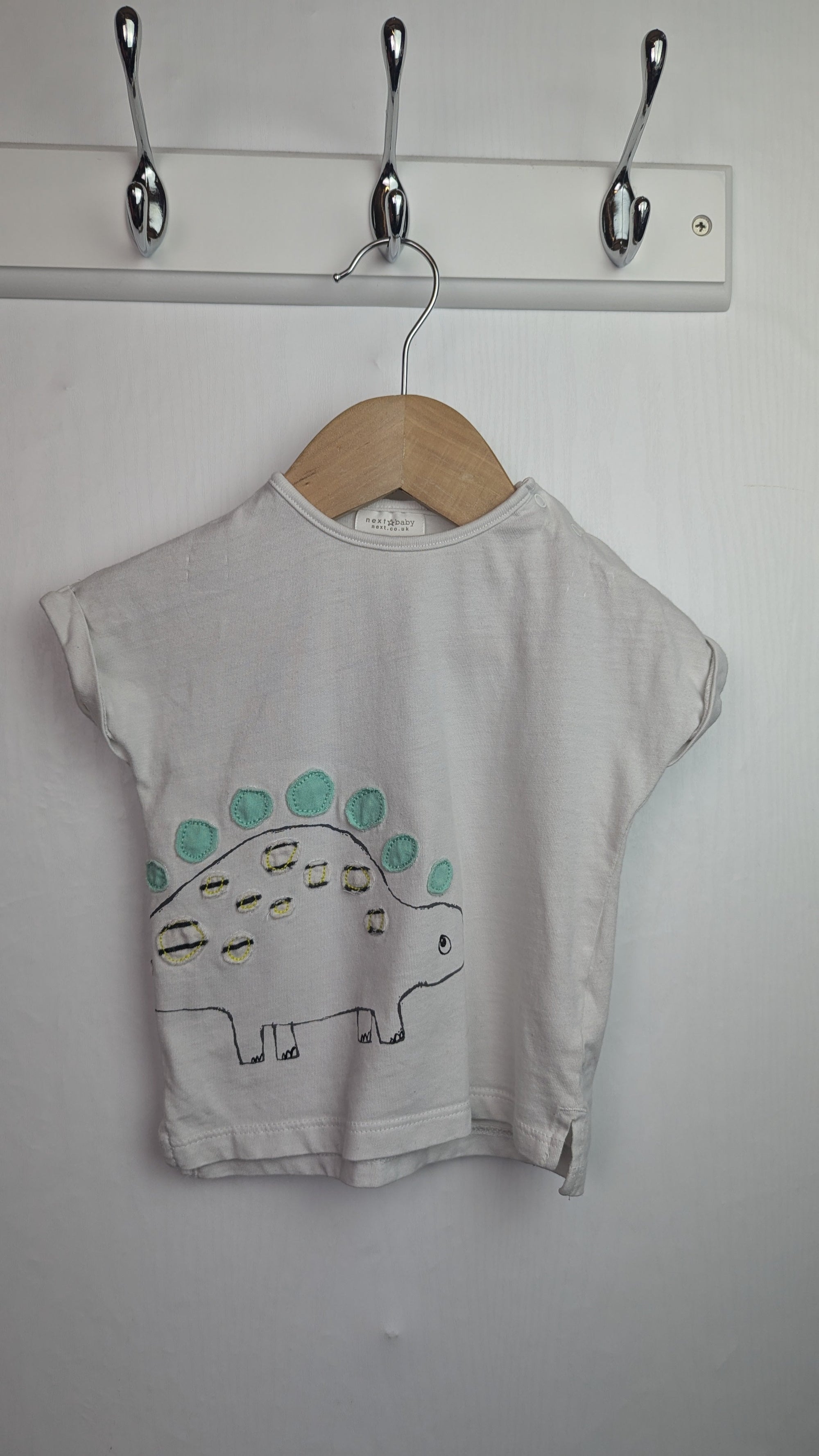Next Short Sleeve Dinosaur Top - Boys 6 - 9 Months - Little Ones Preloved. Second Hand Children's & Preloved Baby, Kids, Girls & Boys Clothes. UK online