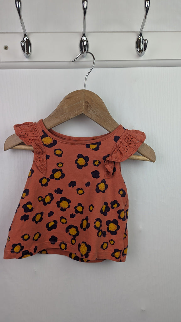 Next Sleeveless Animal Print Top - Girls 3-6 Months Little Ones Preloved Used, Preloved, Preworn Baby, Girls & Boys Clothes. Kids & Children's second hand Clothing UK Online. Cheap affordable. Brands including Next, Joules, Nutmeg Morrisons, TU, F&F, H&M.