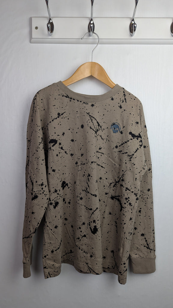 Next Splatter Long Sleeve Top - Boys 8 Years Little Ones Preloved Used, Preloved, Preworn & Second Hand Baby, Kids & Children's Clothing UK Online. Cheap affordable. Brands including Next, Joules, Nutmeg Morrisons, TU, F&F, H&M.