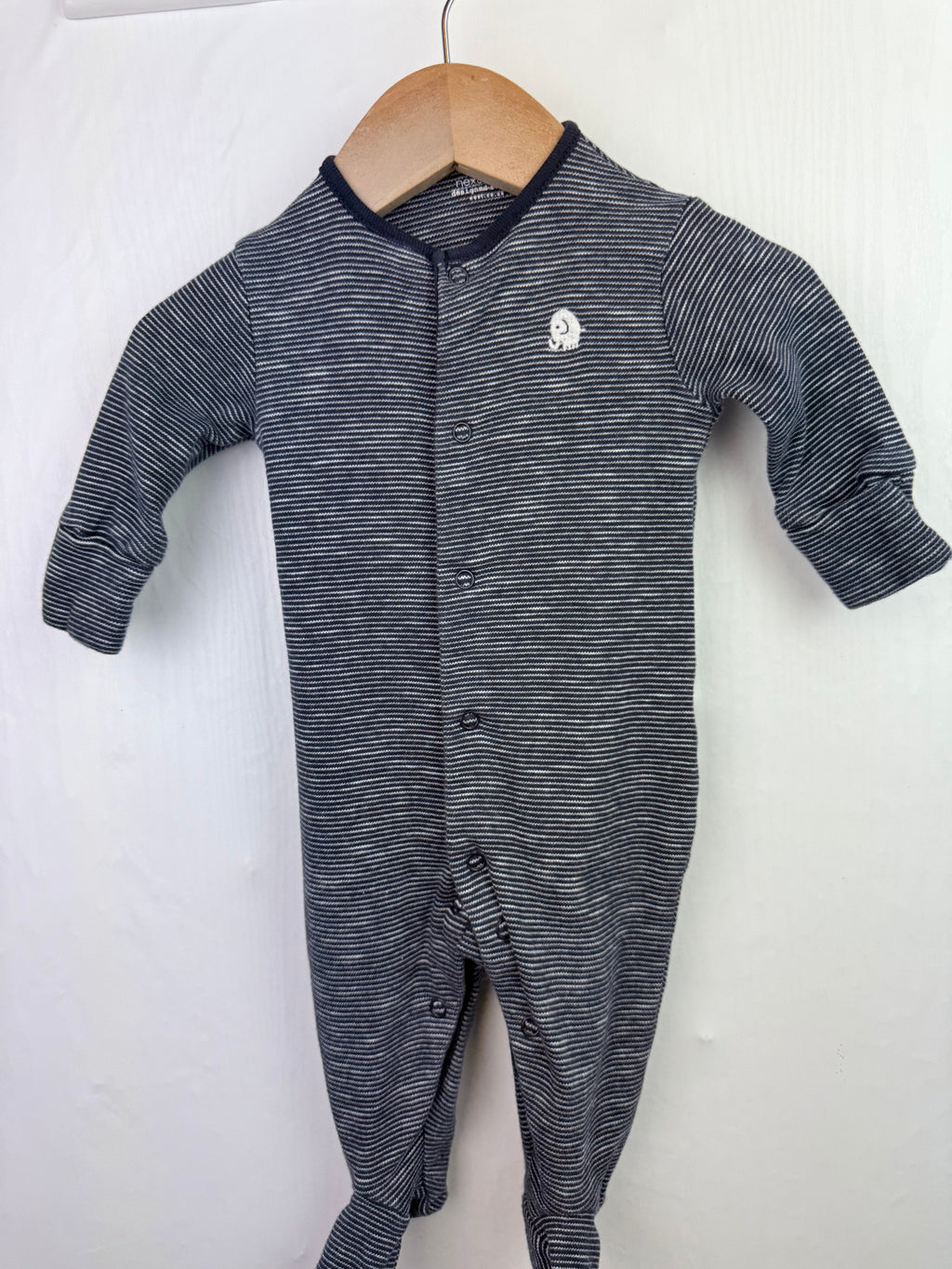 Next Striped Sleepsuit - Boys 0 - 3 Months - Little Ones Preloved. Second Hand Children's & Preloved Baby, Kids, Girls & Boys Clothes. UK online