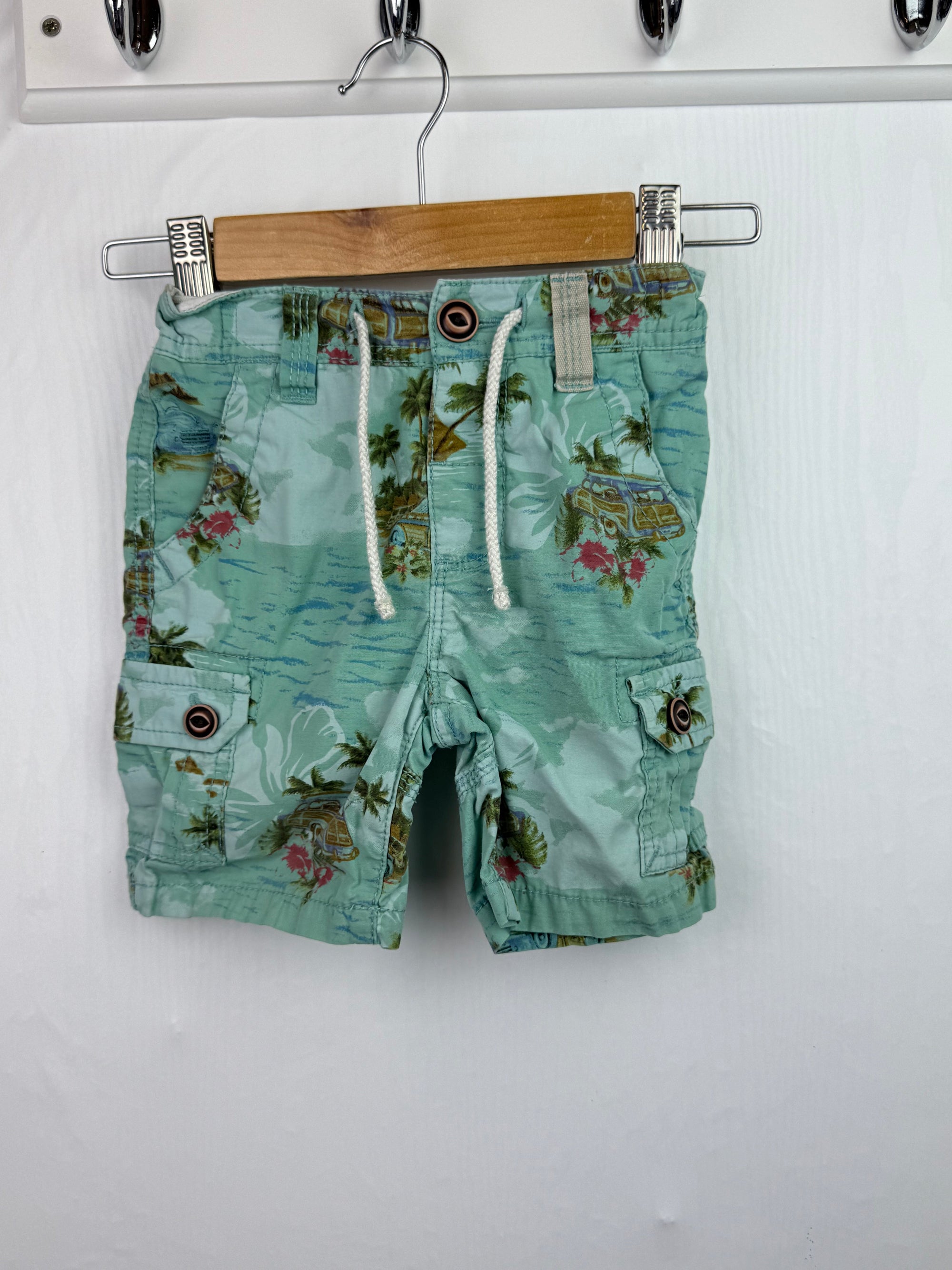 Next Tropical Cargo Shorts - Boys 9 - 12 Months - Little Ones Preloved. Second Hand Children's & Preloved Baby, Kids, Girls & Boys Clothes. UK online