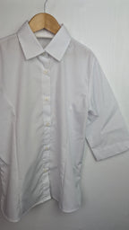 Next White School Cropped Sleeve Blouse - Girls 10 Years - Little Ones Preloved. Second Hand Children's & Preloved Baby, Kids, Girls & Boys Clothes. UK online