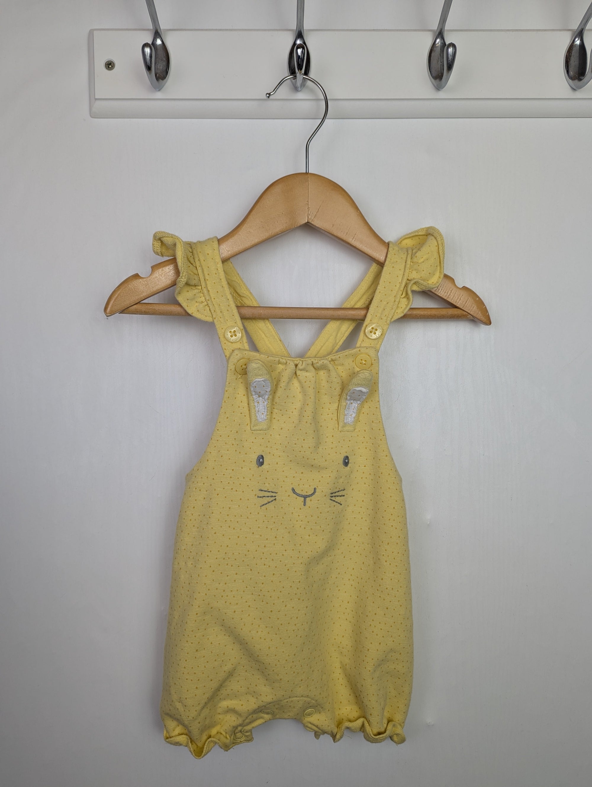 Next Yellow Bunny Romper - Girls 0 - 3 Months - Little Ones Preloved. Second Hand Children's & Preloved Baby, Kids, Girls & Boys Clothes. UK online