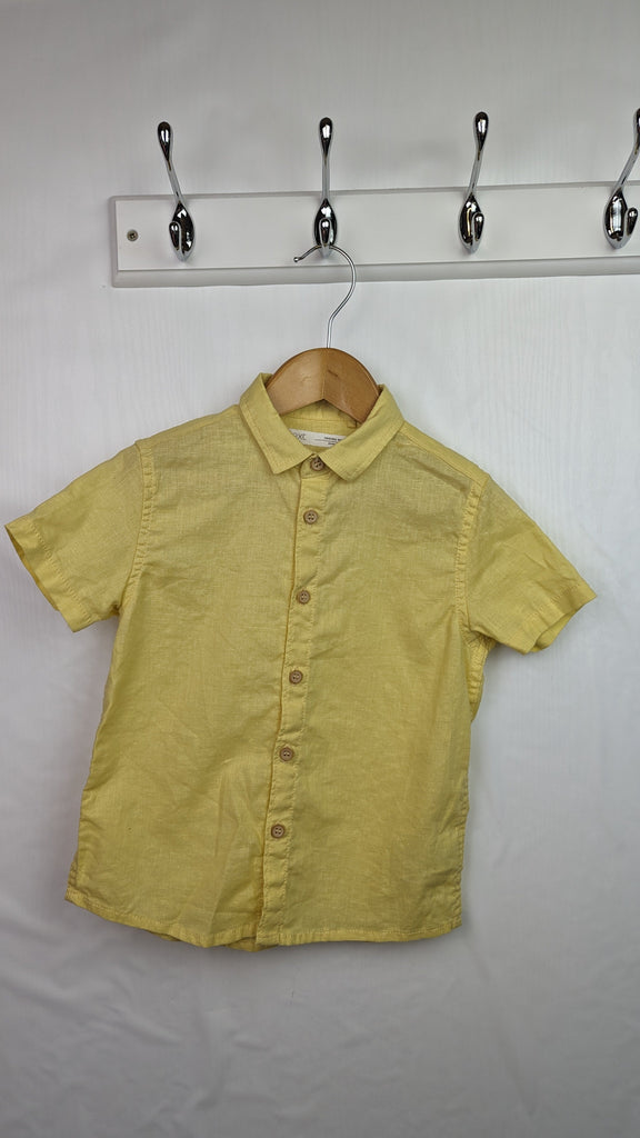 NEXT Yellow Cotton & Linen Shirt 2-3y Next Used, Preloved, Preworn & Second Hand Baby, Kids & Children's Clothing UK Online. Cheap affordable. Brands including Next, Joules, Nutmeg Morrisons, TU, F&F, H&M.