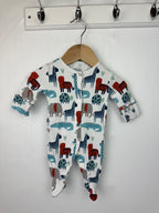 Next Zoo Animals Sleepsuit - Boys Newborn - Little Ones Preloved. Second Hand Children's & Preloved Baby, Kids, Girls & Boys Clothes. UK online