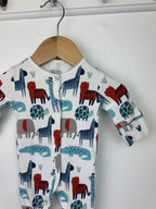 Next Zoo Animals Sleepsuit - Boys Newborn - Little Ones Preloved. Second Hand Children's & Preloved Baby, Kids, Girls & Boys Clothes. UK online