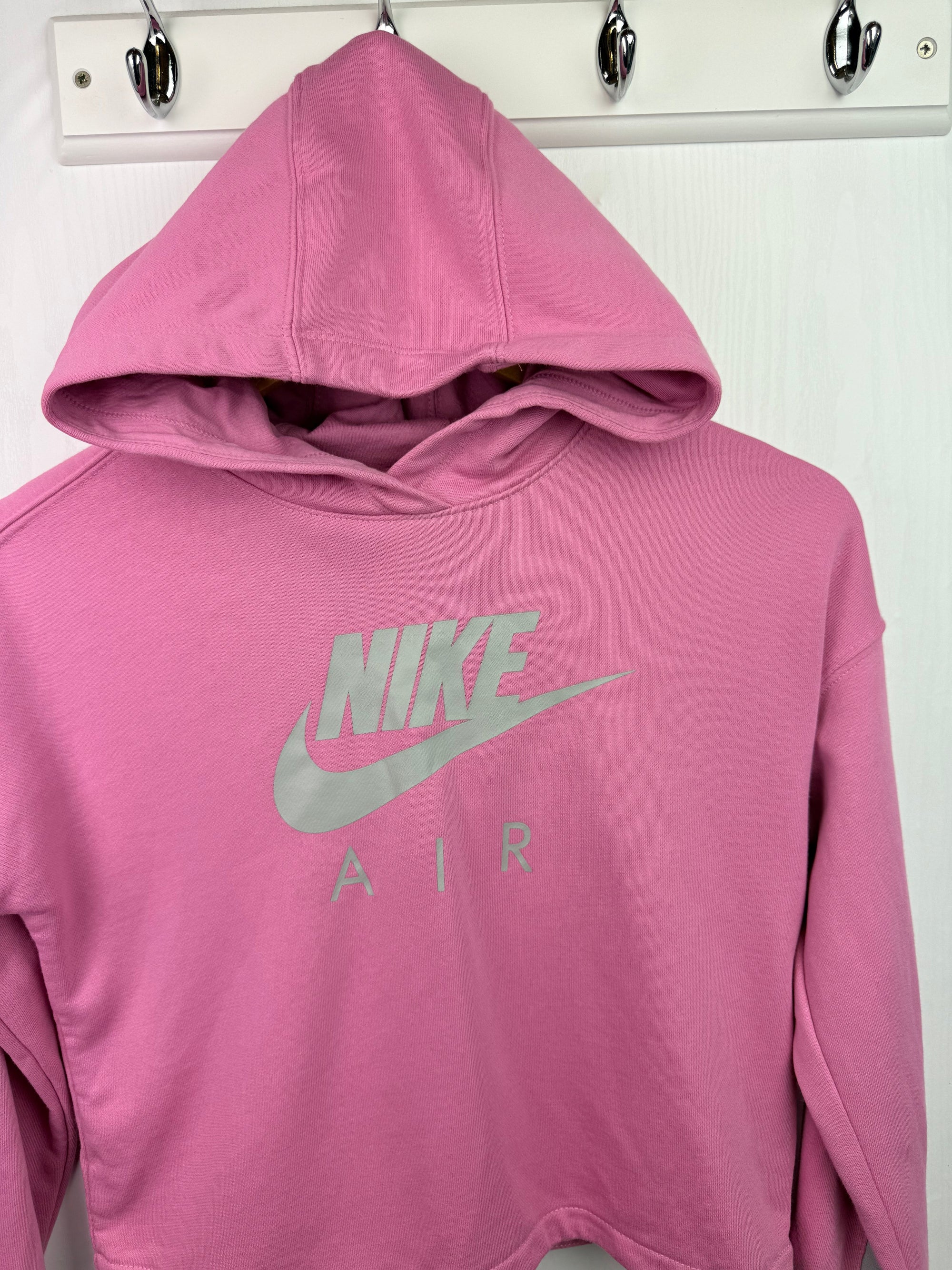 Nike Air Pink Cropped Hoodie - Girls 12 - 14 Years - Little Ones Preloved. Second Hand Children's & Preloved Baby, Kids, Girls & Boys Clothes. UK online