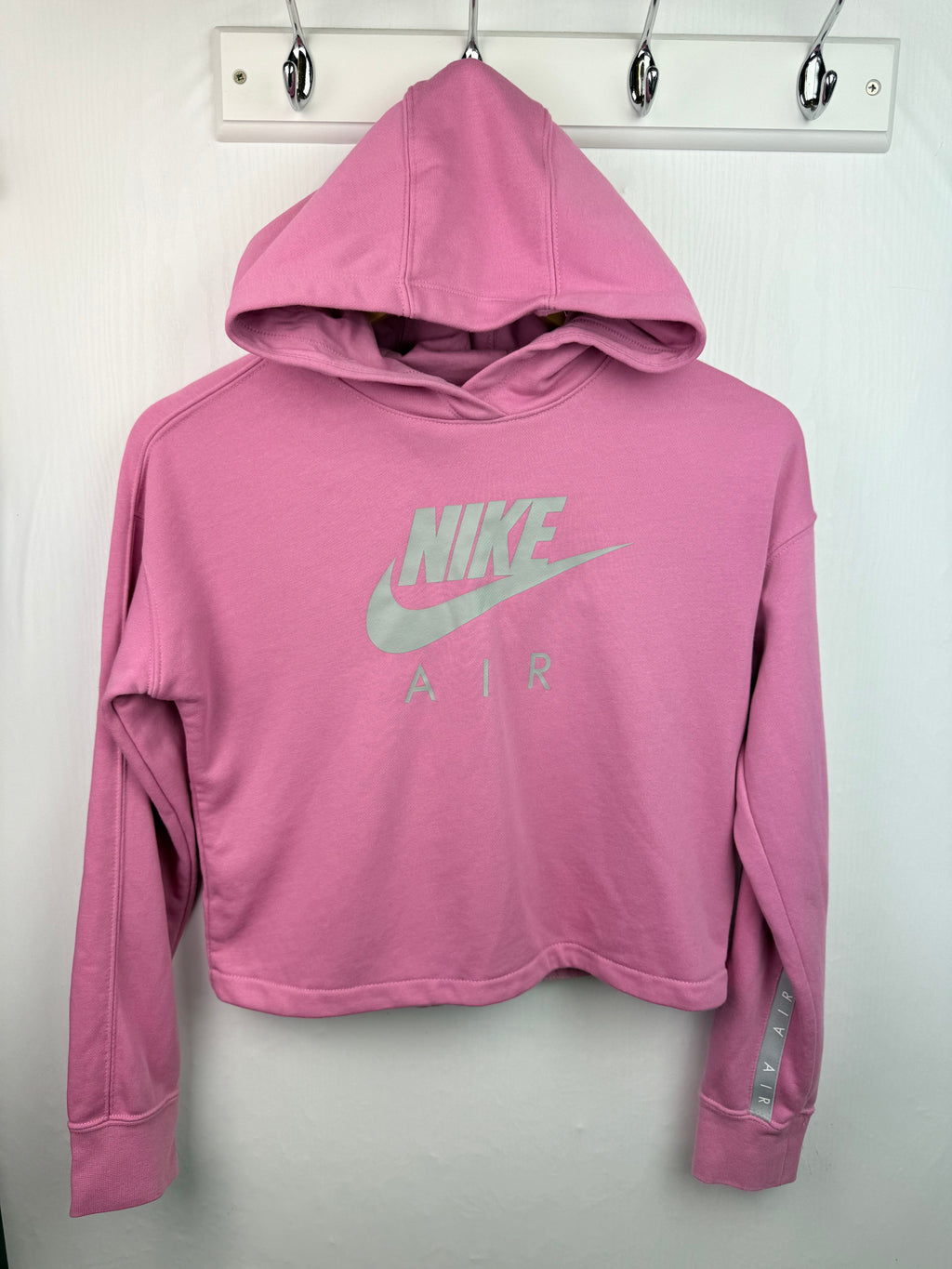 Nike Air Pink Cropped Hoodie - Girls 12 - 14 Years - Little Ones Preloved. Second Hand Children's & Preloved Baby, Kids, Girls & Boys Clothes. UK online