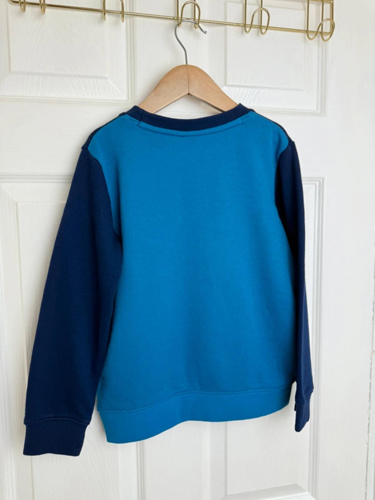 Nike Blue & Orange Tik Sweater - Kids 6 - 7 Years - Little Ones Preloved. Second Hand Children's & Preloved Baby, Kids, Girls & Boys Clothes. UK online