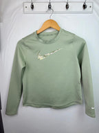 Nike Dri - Fit Light Green Long Sleeve Sports Top - Girls 11 - 12 Years - Little Ones Preloved. Second Hand Children's & Preloved Baby, Kids, Girls & Boys Clothes. UK online