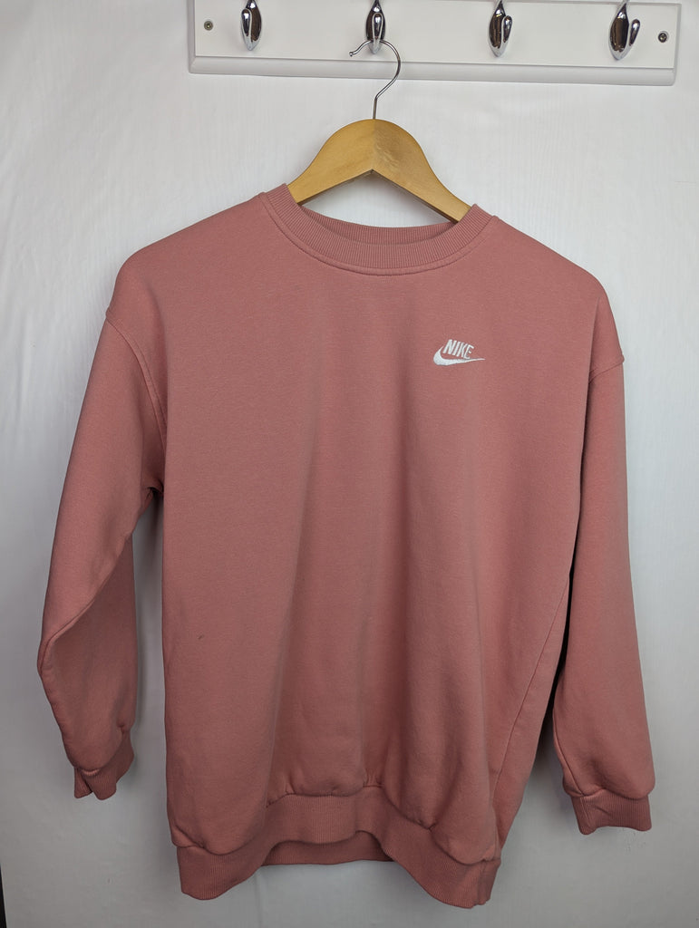 Nike Pink Sweater - Girls 14-16 Years Little Ones Preloved Used, Preloved, Preworn Baby, Girls & Boys Clothes. Kids & Children's second hand Clothing UK Online. Cheap affordable. Brands including Next, Joules, Nutmeg Morrisons, TU, F&F, H&M.