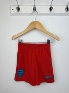 Nike Red England Sports Shorts - Boys 2 - 3 Years - Little Ones Preloved. Second Hand Children's & Preloved Baby, Kids, Girls & Boys Clothes. UK online