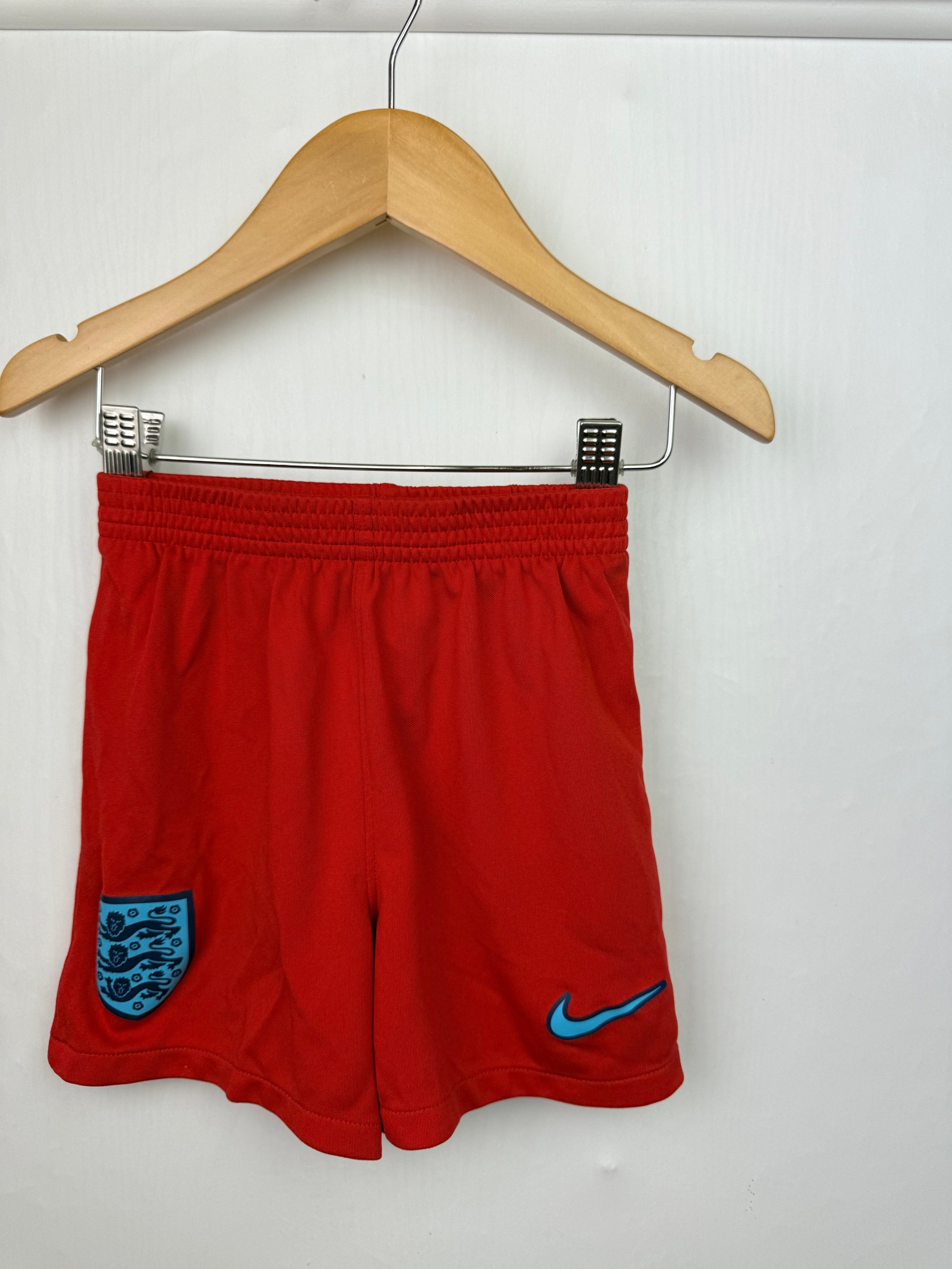 Nike Red England Sports Shorts - Boys 2 - 3 Years - Little Ones Preloved. Second Hand Children's & Preloved Baby, Kids, Girls & Boys Clothes. UK online