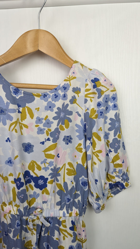 Nutmeg Blue Floral Playsuit - Girls 3-4 Years Nutmeg Used, Preloved, Preworn & Second Hand Baby, Kids & Children's Clothing UK Online. Cheap affordable. Brands including Next, Joules, Nutmeg Morrisons, TU, F&F, H&M.