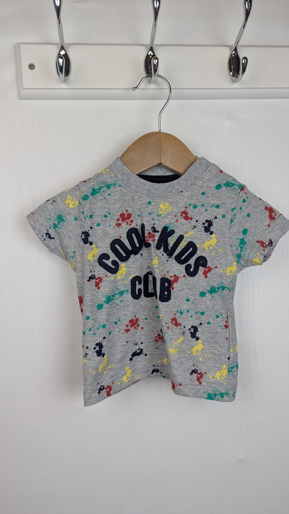 Nutmeg Cool Kids Club Top - Boys 3-6 Months Little Ones Preloved Used, Preloved, Preworn & Second Hand Baby, Kids & Children's Clothing UK Online. Cheap affordable. Brands including Next, Joules, Nutmeg Morrisons, TU, F&F, H&M.