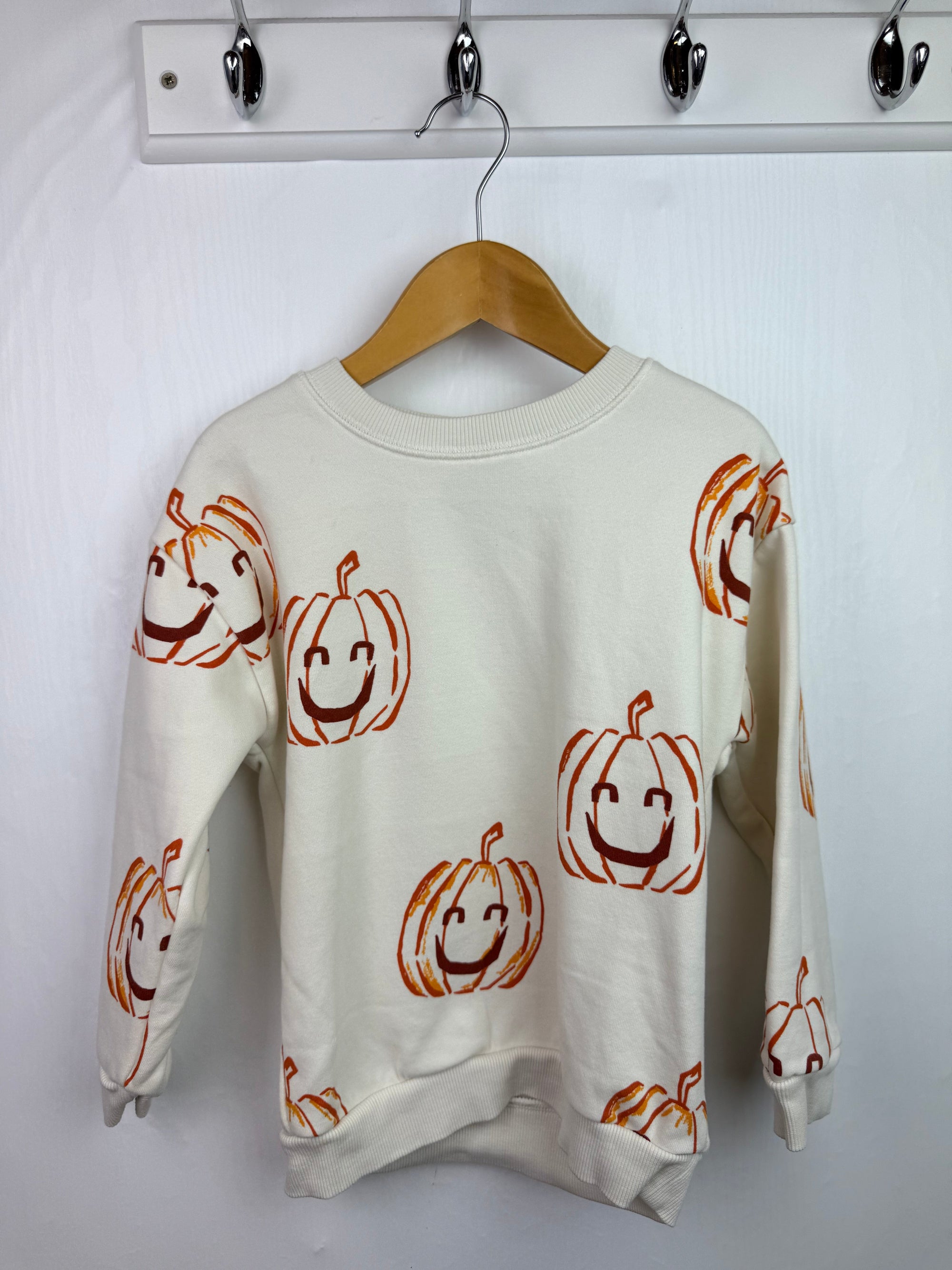 Nutmeg Cream Pumpkin Jumper - Unisex 3 - 4 Years - Little Ones Preloved. Second Hand Children's & Preloved Baby, Kids, Girls & Boys Clothes. UK online