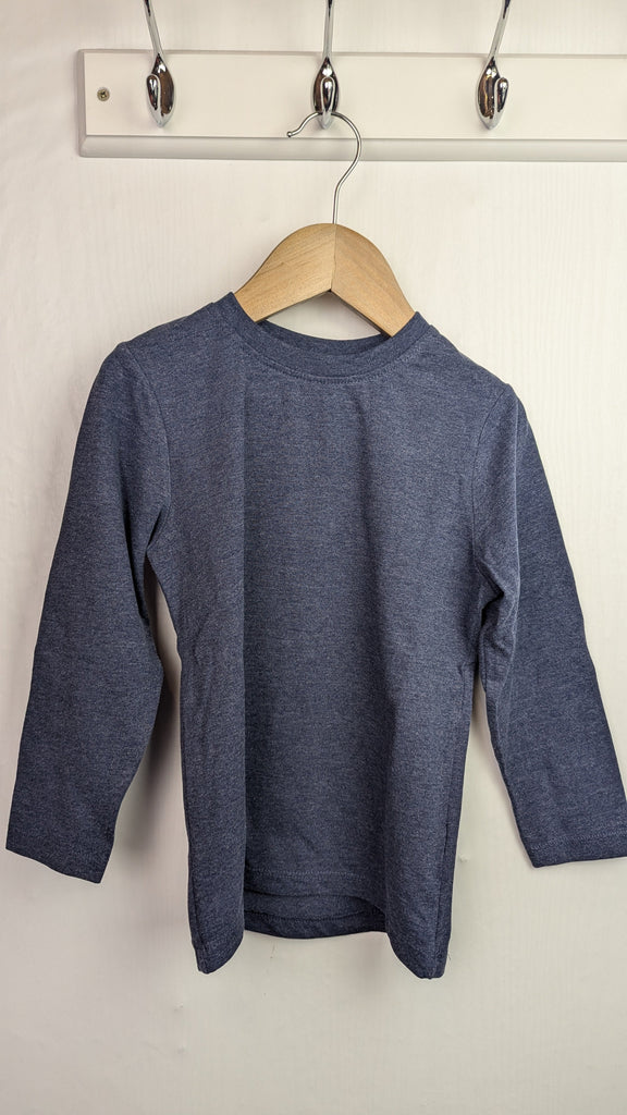 Nutmeg Dark Blue Long Sleeve Top - Boys 3-4 Years Little Ones Preloved Used, Preloved, Preworn Baby, Girls & Boys Clothes. Kids & Children's second hand Clothing UK Online. Cheap affordable. Brands including Next, Joules, Nutmeg Morrisons, TU, F&F, H&M.