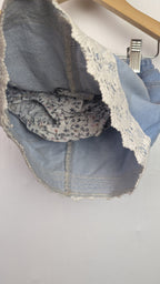 Nutmeg Denim Floral Skirt with Knickers - Baby Girls 6 - 9 Months - Little Ones Preloved. Second Hand Children's & Preloved Baby, Kids, Girls & Boys Clothes. UK online