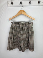 Nutmeg Dogtooth Brown Shorts - Girls 8 - 9 Years - Little Ones Preloved. Second Hand Children's & Preloved Baby, Kids, Girls & Boys Clothes. UK online