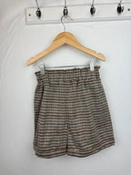 Nutmeg Dogtooth Brown Shorts - Girls 8 - 9 Years - Little Ones Preloved. Second Hand Children's & Preloved Baby, Kids, Girls & Boys Clothes. UK online