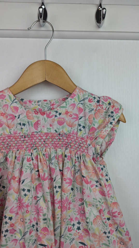 Nutmeg Floral Lined Party Dress - Girls 18-24 Months Nutmeg Used, Preloved, Preworn & Second Hand Baby, Kids & Children's Clothing UK Online. Cheap affordable. Brands including Next, Joules, Nutmeg Morrisons, TU, F&F, H&M.