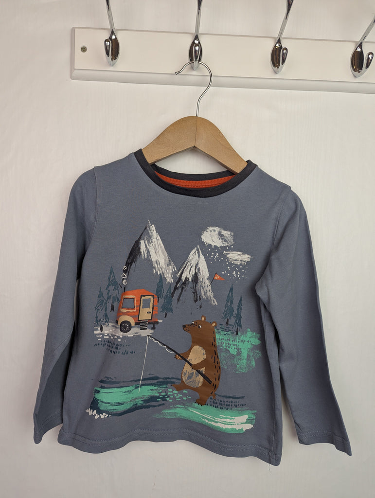 Nutmeg Forest Bear Top - Boys 3-4 Years Little Ones Preloved Used, Preloved, Preworn Baby, Girls & Boys Clothes. Kids & Children's second hand Clothing UK Online. Cheap affordable. Brands including Next, Joules, Nutmeg Morrisons, TU, F&F, H&M.