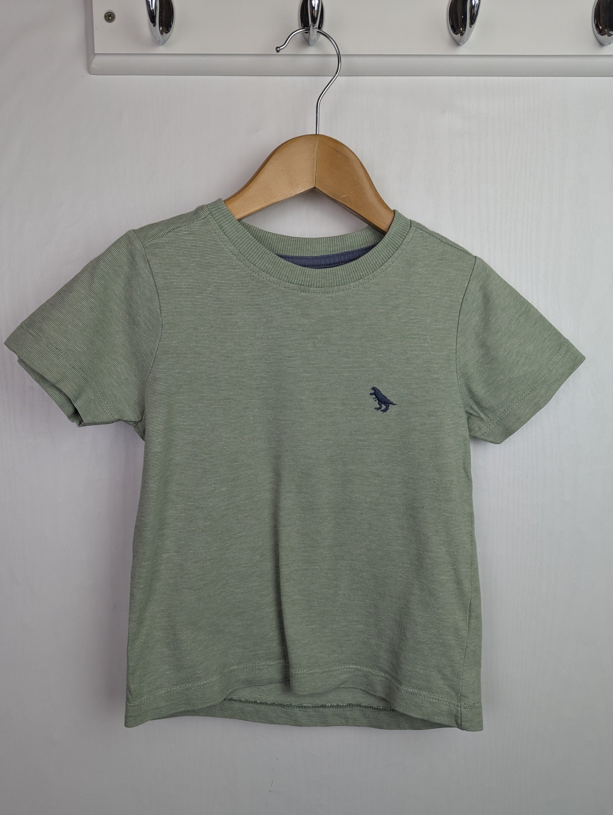 Nutmeg Green Shot Sleeve Top - Boys 2-3 Years Little Ones Preloved. Preloved Kids & Children’s Gently Used Clothing. Second Hand Baby, Girls & Boys Clothes. UK Postage