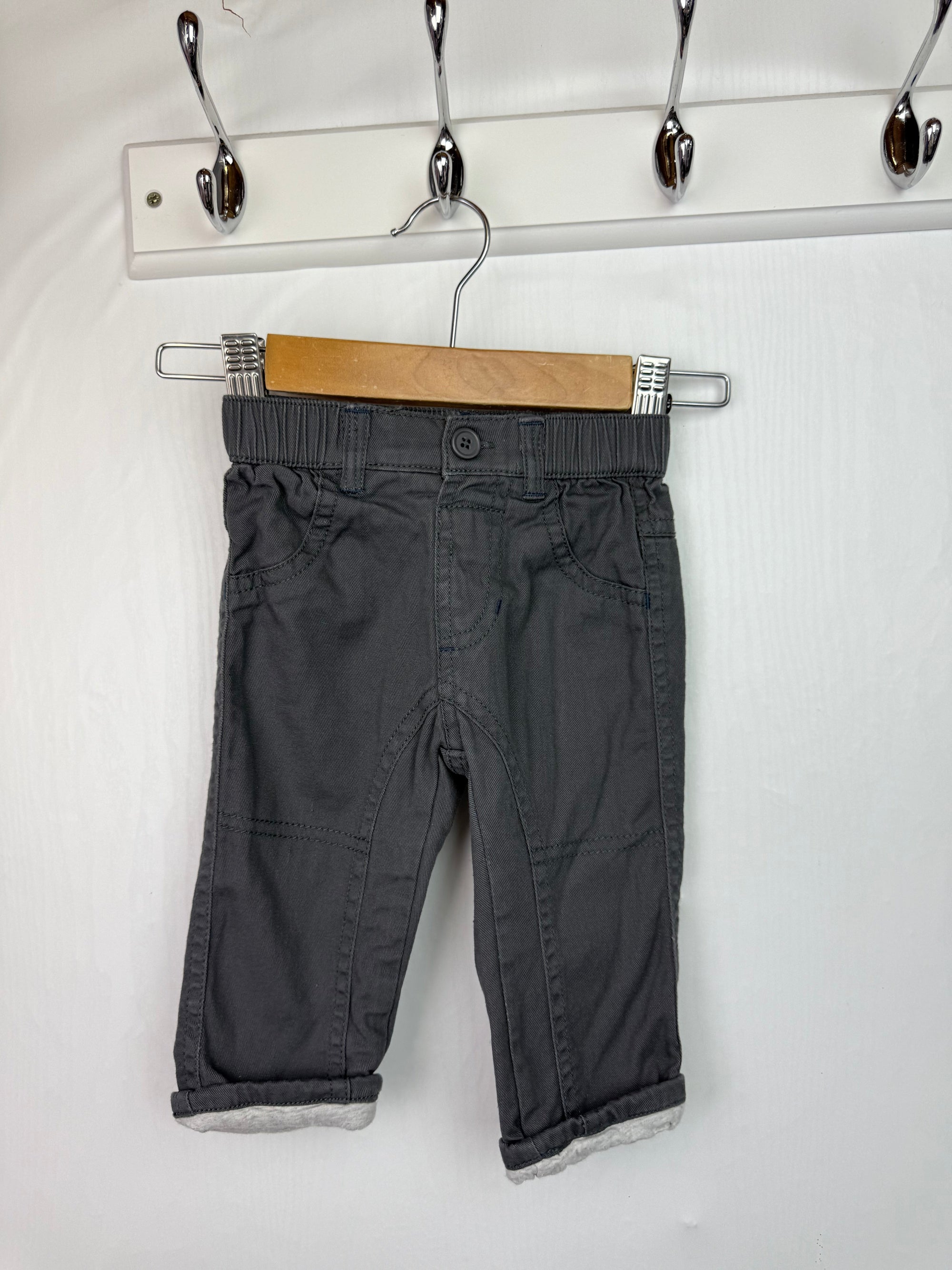 Nutmeg Grey Chino Trousers - Boys 3 - 6 Months - Little Ones Preloved. Second Hand Children's & Preloved Baby, Kids, Girls & Boys Clothes. UK online