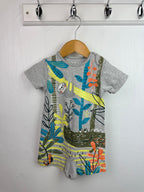 Nutmeg Grey Jungle Romper - Boys 0 - 3 Months - Little Ones Preloved. Second Hand Children's & Preloved Baby, Kids, Girls & Boys Clothes. UK online