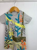 Nutmeg Grey Jungle Romper - Boys 0 - 3 Months - Little Ones Preloved. Second Hand Children's & Preloved Baby, Kids, Girls & Boys Clothes. UK online