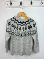 Nutmeg Grey Knit Jumper - Unisex 4 - 5 Years - Little Ones Preloved. Second Hand Children's & Preloved Baby, Kids, Girls & Boys Clothes. UK online