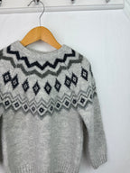 Nutmeg Grey Knit Jumper - Unisex 4 - 5 Years - Little Ones Preloved. Second Hand Children's & Preloved Baby, Kids, Girls & Boys Clothes. UK online