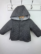 Nutmeg Grey Quilted Jacket - Boys 3 - 6 Months - Little Ones Preloved. Second Hand Children's & Preloved Baby, Kids, Girls & Boys Clothes. UK online