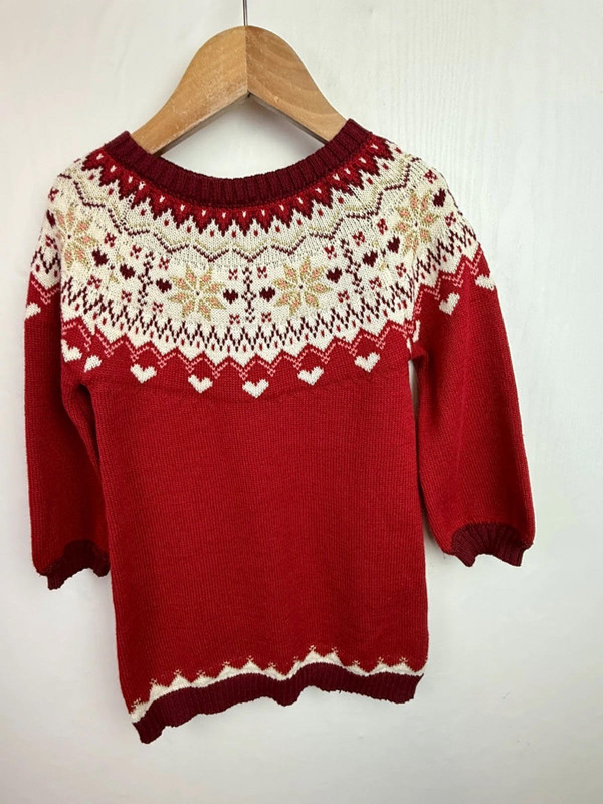 Nutmeg Knit Fair Isle Dress - Girls 2 - 3 Years - Little Ones Preloved. Second Hand Children's & Preloved Baby, Kids, Girls & Boys Clothes. UK online