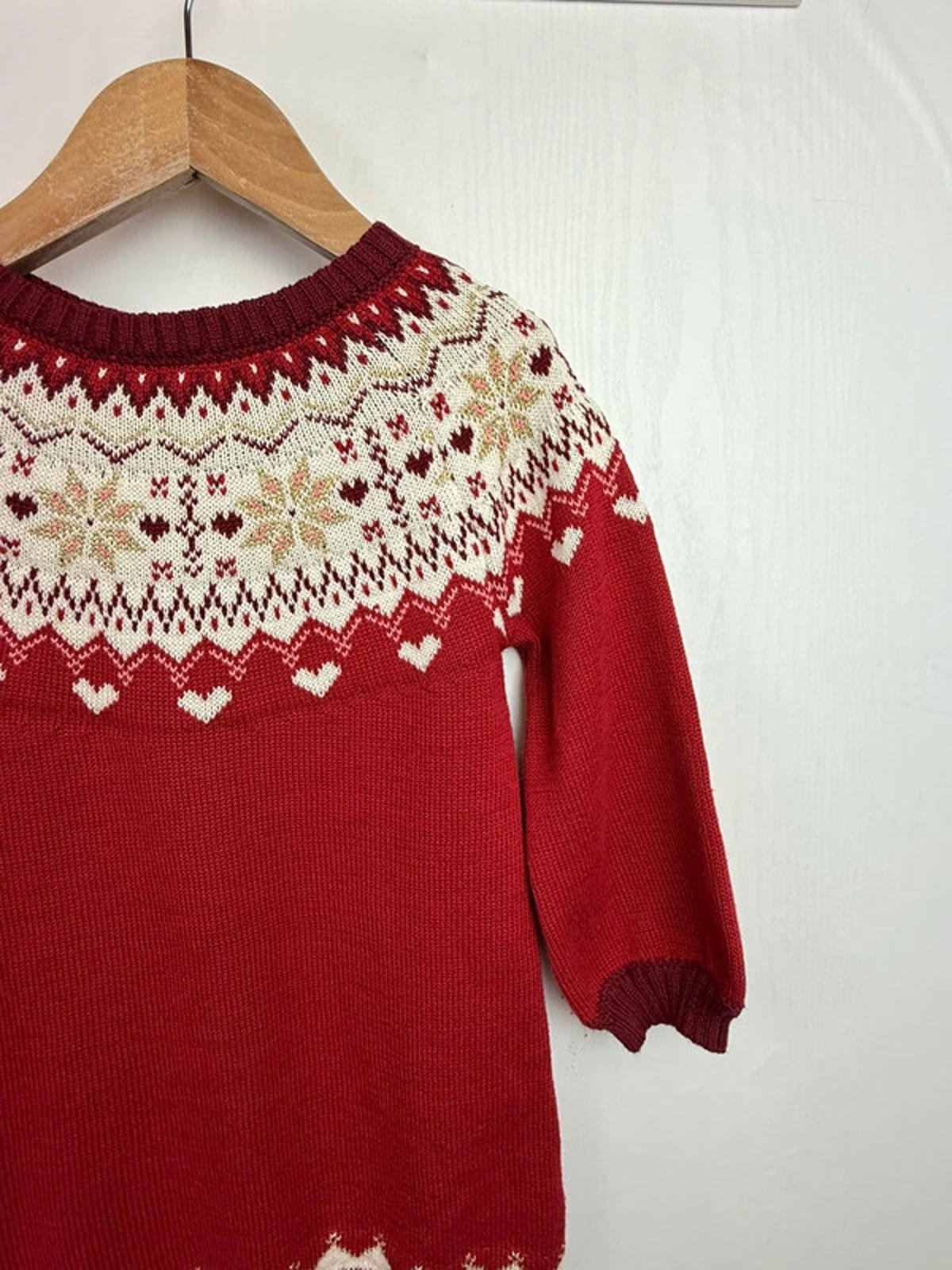 Nutmeg Knit Fair Isle Dress - Girls 2 - 3 Years - Little Ones Preloved. Second Hand Children's & Preloved Baby, Kids, Girls & Boys Clothes. UK online