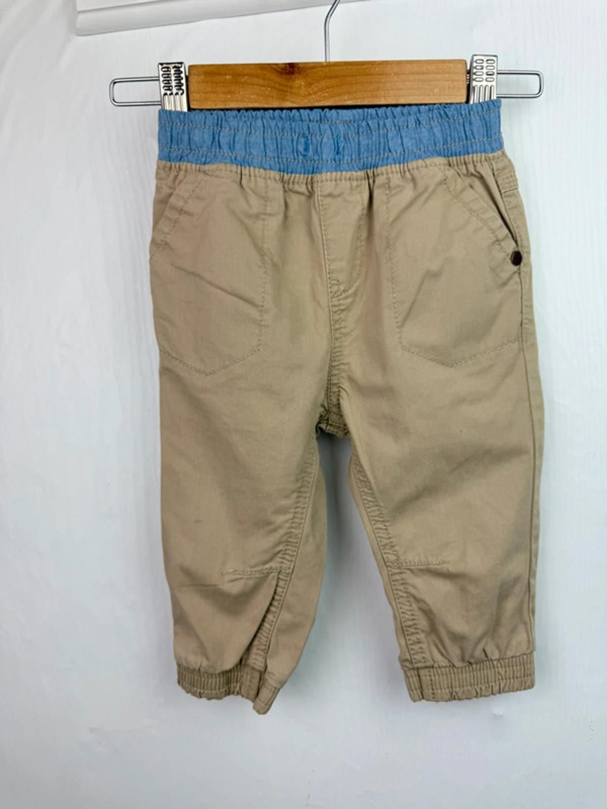 Nutmeg Light Brown Cargo Trousers - Boys 6 - 9 Months - Little Ones Preloved. Second Hand Children's & Preloved Baby, Kids, Girls & Boys Clothes. UK online